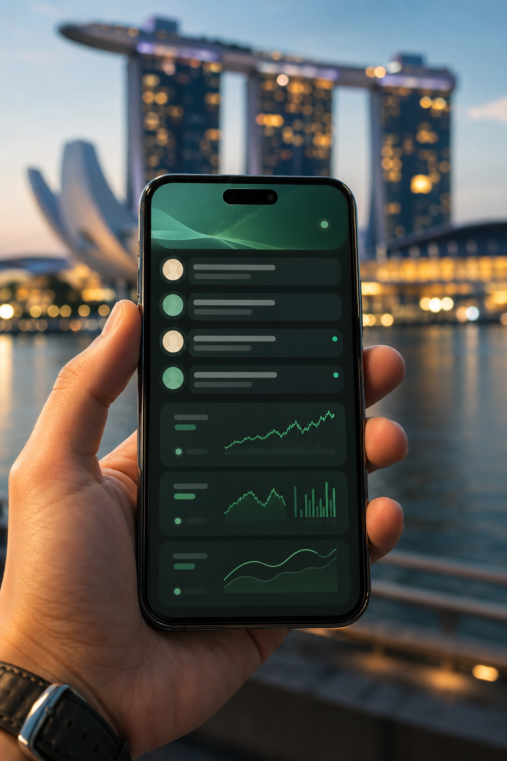 Mobile view of a Singapore investor community briefing